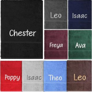 Personalised Embroidered School Swimming Towel