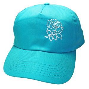 Women's Rose Floral Baseball Cap (Teal)