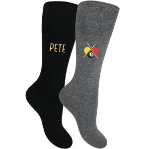 Men's Pool Theme Design Socks Set (2 Pack)