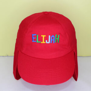 Personalised Bricks Red Legionnaires Sun Hat 4-8 Years