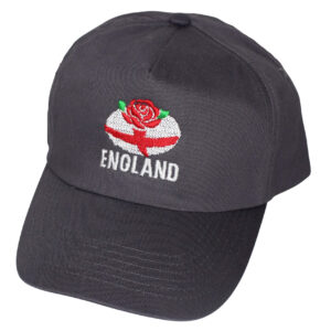 England Rugby Rose Charcoal Baseball Cap