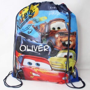 Personalised Lightning McQueen Cars PE Swimming Bag