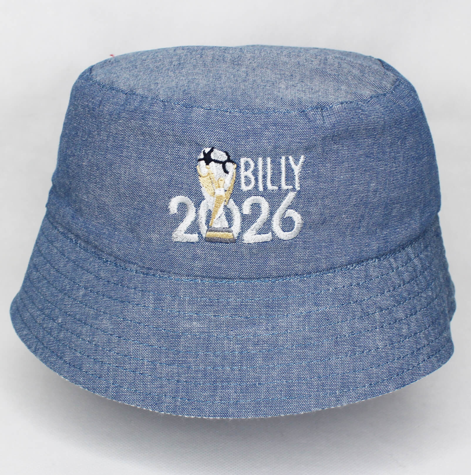 Personalised Kids Football 2026 Cotton Bucket Sun Hat