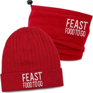 Personalised Business Embroidered Beanie Hat & Snood