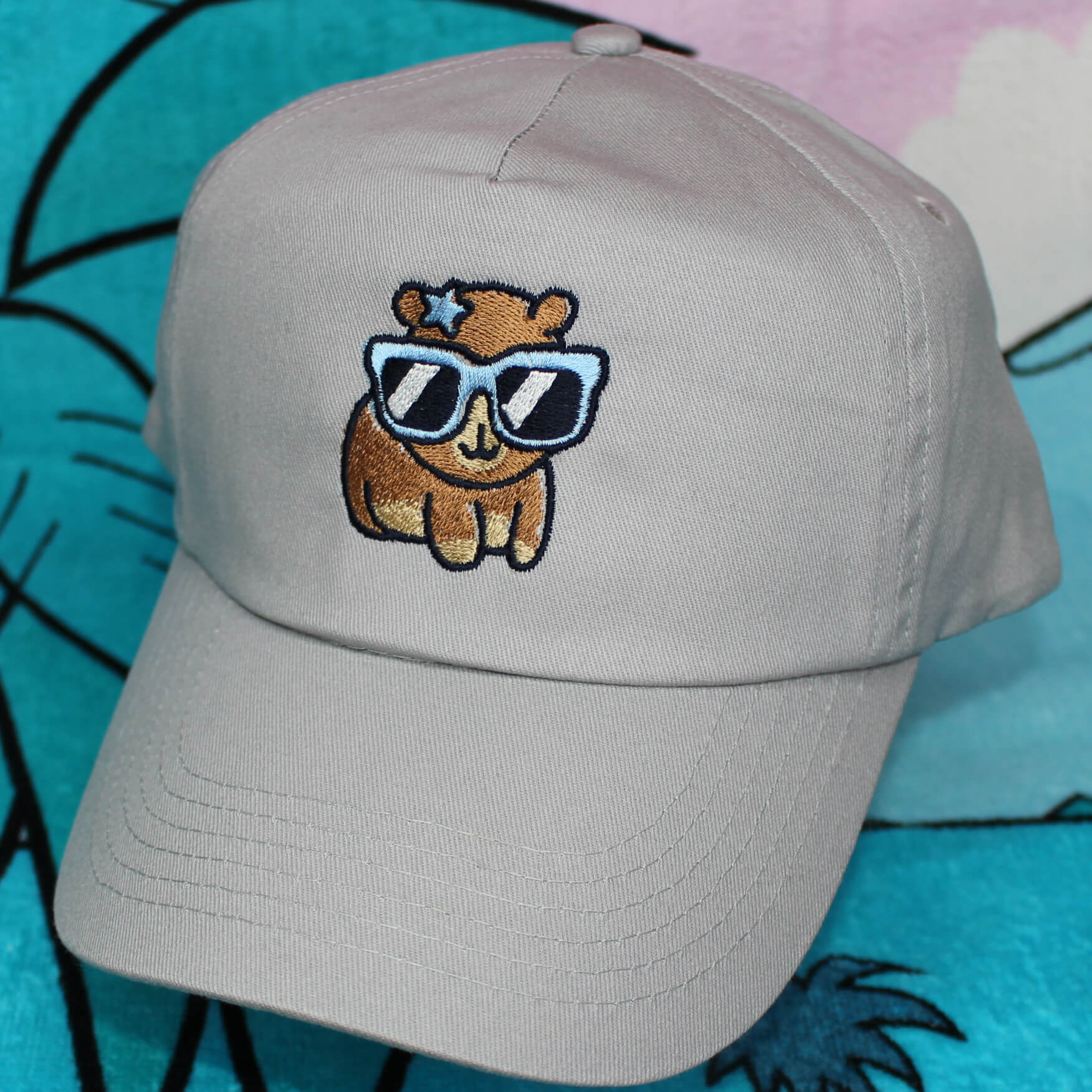 Children's Capybara in Sunglasses Baseball Cap Sun Hat - Image 2