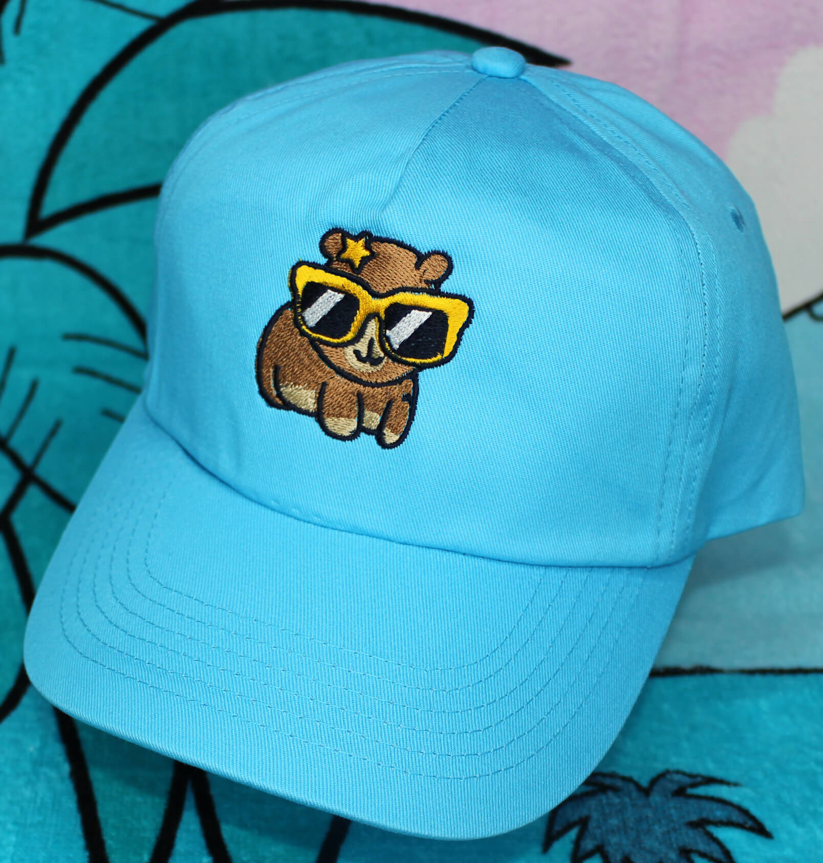 Children's Capybara in Sunglasses Baseball Cap Sun Hat