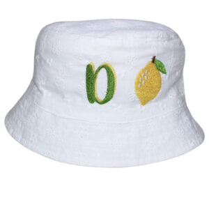 Girl's Sparkly Brodenie Anglais Summer Fruits Sun Hat 7-10 Years