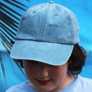 Personalised Initials Denim Baseball Cap 8-12 Years