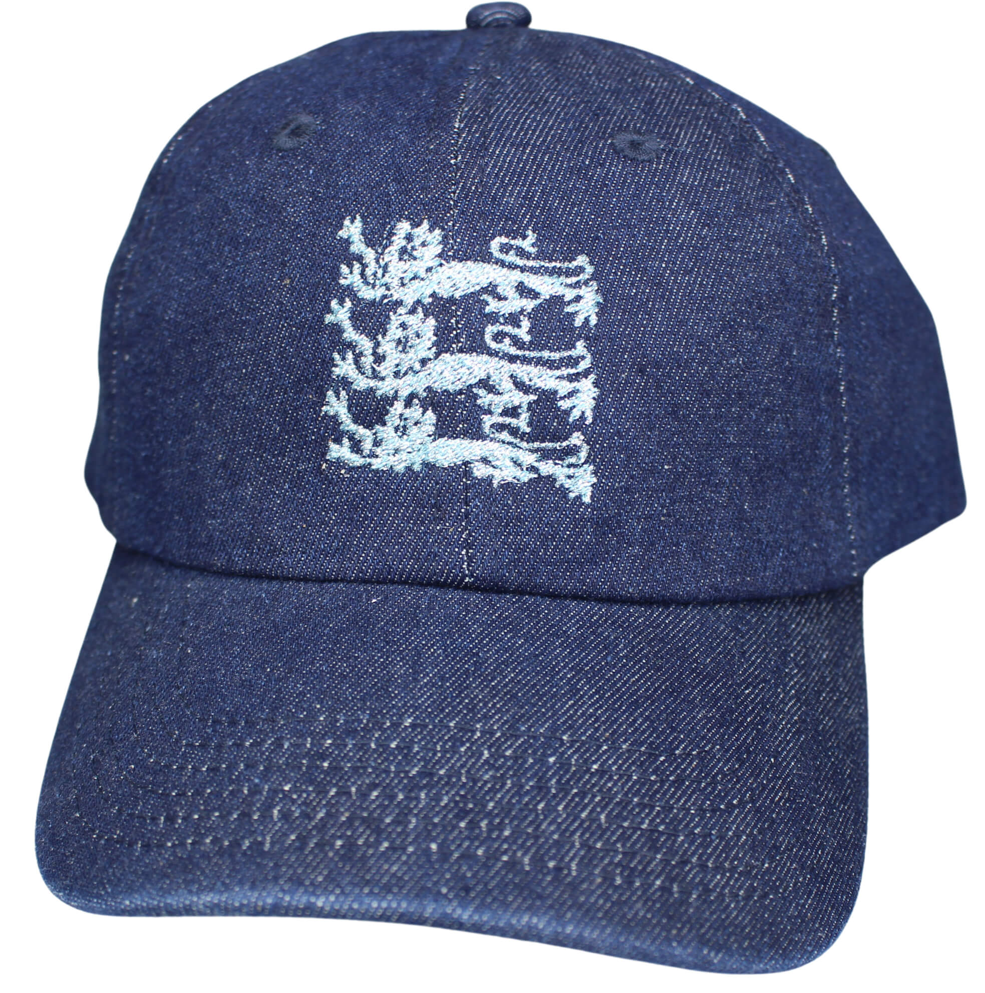Ladies Sparkly Lionessess Embroidered Denim Blue