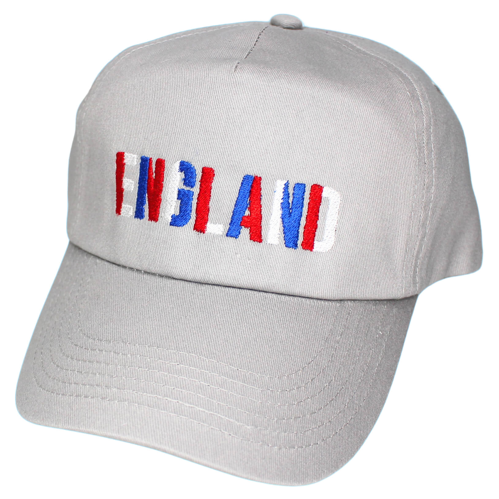 Adult Embroidered England 3 Colour Silver Baseball Cap