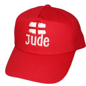 Children's Personalised England Football Red Baseball Cap