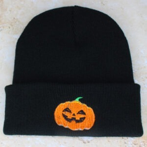 Children's Halloween Pumpkin Beanie Hat (4-8 Years)